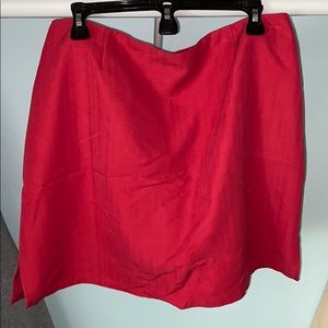 Gorgeous Red Skirt w/ Shorts Underneath, Sz14